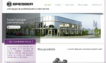 site www.bresser.fr